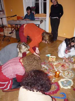 Weihnachten Mandala legen 8