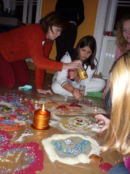 Weihnachten Mandala legen 9